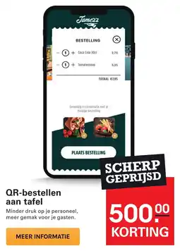 Sligro QR bestellen aan tafel aanbieding