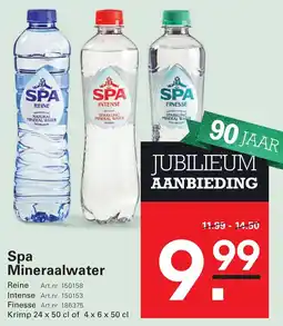 Sligro Spa Mineraalwater aanbieding
