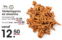 Varkensgyros en shoarma