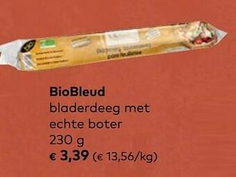 Bio Planet Biobleud bladerdeeg met echte boter aanbieding