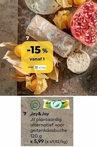 Jay+joy jil plantaardig alternatief voor geitenkaasbuche