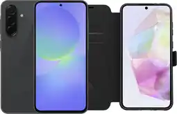 Coolblue Samsung Galaxy A36 128 Go Noir 5G Enterprise Edition + BlueBuilt Book Case Noir aanbieding