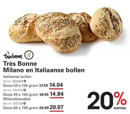 Sligro Très Bonne Milanobroodjes aanbieding