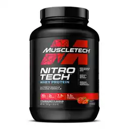 Decathlon Wei-eiwit - Nitro-tech (1,8kg) - Aardbei aanbieding