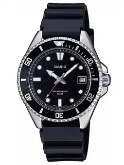 Decathlon Casio Analoog Horloge Zwart/Zwart MDV-10-1A1VEF aanbieding