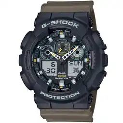 Decathlon Casio Analoog En Digitaal Horloge Bruin/Zwart GA-100TU-1A3ER aanbieding