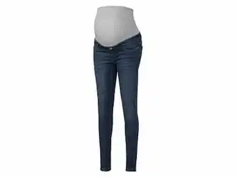 Lidl ESMARA® Super skinny zwangerschapsjeans van een katoenmix (42, donkerblauw) aanbieding