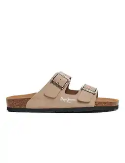 Decathlon Sandalen Pepe Jeans Model Oban Suede W Kleur Lichtbruin aanbieding