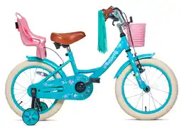 Decathlon Nogan Butterfly Kinderfiets - 16 inch - Turquoise aanbieding