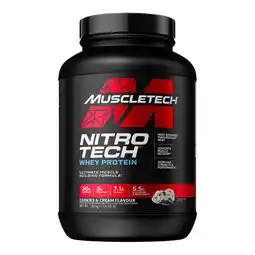 Decathlon Wei-eiwit - Nitro-tech (1,8kg) - Cookies aanbieding