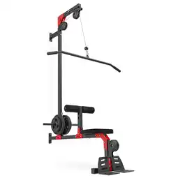 Decathlon Lat pulldown met zitting en voetsteun Marbo Sport MH-W102 2.0 aanbieding