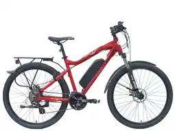 Decathlon Villette le Sommet, e-MTB 13Ah 24sp 27.5 inch rood aanbieding