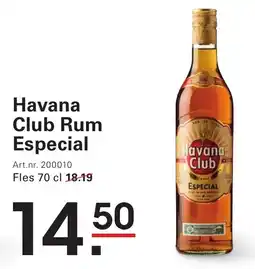 Sligro Havana Club Rum Especial aanbieding