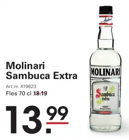 Sligro Molinari Sambuca Extra aanbieding