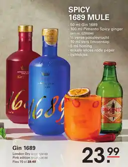 Sligro Gin 1689 aanbieding