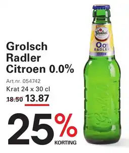Sligro Grolsch Radler Citroen 0.0% aanbieding