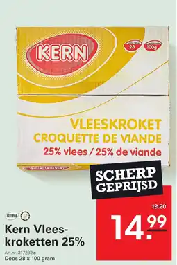 Sligro Kern Vleeskroketten 25% aanbieding