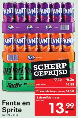 Sligro Fanta en Sprite aanbieding