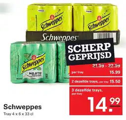 Sligro Schweppes aanbieding
