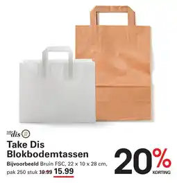 Sligro Take Dis Blokbodemtassen aanbieding