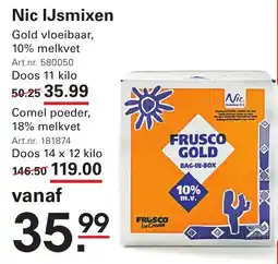 Sligro Nic IJsmixen aanbieding