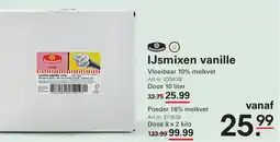 Sligro IJsmix vanille 10% Vloeibaar 10% melkvet aanbieding