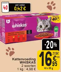 Cora Kattenvoeding whiskas aanbieding