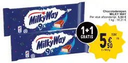 Cora Chocoladerepen milky way aanbieding