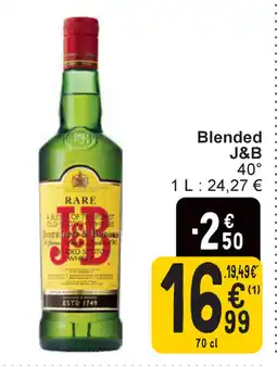 Cora Blended J&B aanbieding