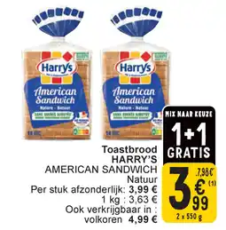 Toastbrood Harry's American Sandwich