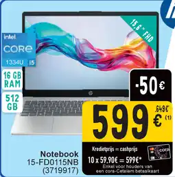 Cora Hp Notebook 15-FD0115NB aanbieding