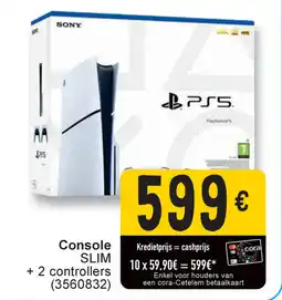 Cora Console slim + 2 controllers aanbieding
