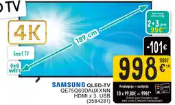 Cora Samsung Qled-TV QE75Q60DAUXXNN aanbieding