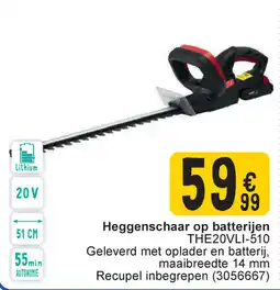 Heggenschaar op batterijen