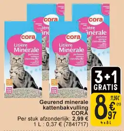 Cora Geurend minerale kattenbakvulling Cora aanbieding