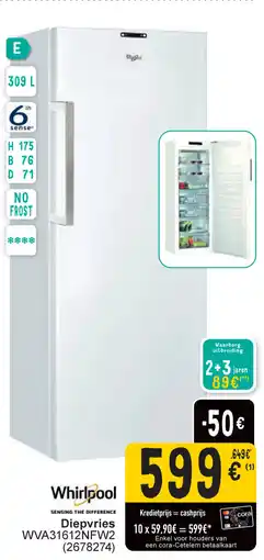 Cora Diepvries WVA31612NFW2 aanbieding