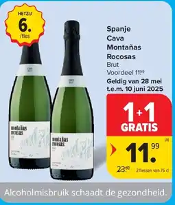 Carrefour Spanje Cava Montañas Rocosas aanbieding