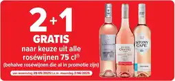 Carrefour naar keuze uit alle roséwijnen 75 cl aanbieding