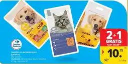 Carrefour Honden- en kattenbrokjes Carrefour aanbieding