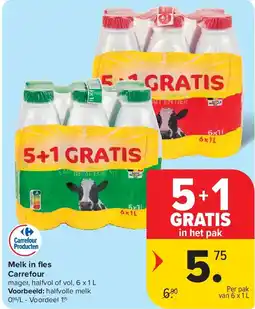 Carrefour Melk in fl es Carrefour aanbieding