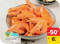 Carrefour Gekookte roze garnalen Kwaliteitsketen Carrefour aanbieding