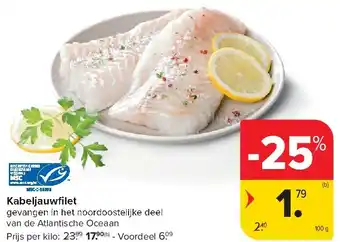Carrefour Kabeljauwfi let aanbieding