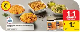 Carrefour Mini-krieltjes, kwartjes en schijfjes gekruid Carrefour aanbieding