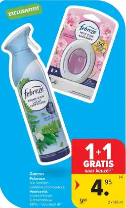 Carrefour Gamma Febreze aanbieding