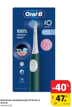 Carrefour Elektrische tandenborstel iO Series 2 Oral-B aanbieding
