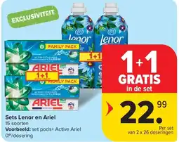 Carrefour Sets Lenor en Ariel aanbieding