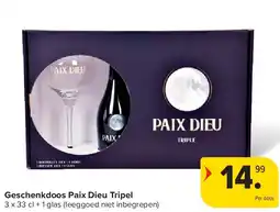 Carrefour Geschenkdoos Paix Dieu Tripel aanbieding