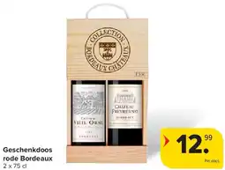 Carrefour Geschenkdoos rode Bordeaux aanbieding