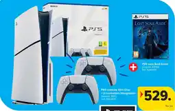 Carrefour PS5-console Slim Disc + 2 controllers inbegrepen + PS5 Lost Soul Aside aanbieding
