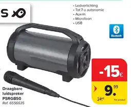 Carrefour Draagbare luidspreker PSRGB50 aanbieding